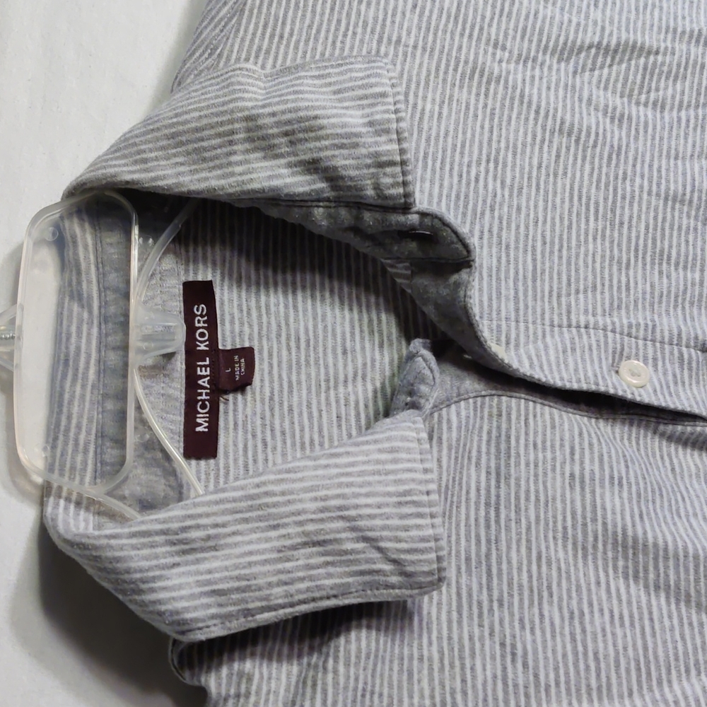 Soft and Shrunken Michael Kors Striped Polo Shirt